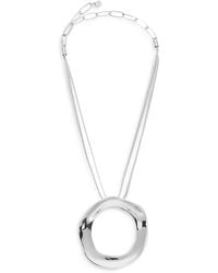 Ettika - Open Circle Statement Pendant Necklace, 11-16 - Lyst
