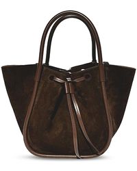 Proenza Schouler - Small Ruched Soft Suede Tote Bag - Lyst