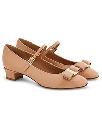 Ferragamo - Vally Bow Pumps - Lyst