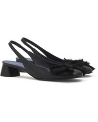 Lanvin - Heeled Slingback Ballerina - Lyst