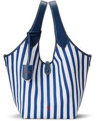 【POLO RALPH LAUREN】Polo Play Striped Canvas Tote トート Polo Play Striped Canvas Tote