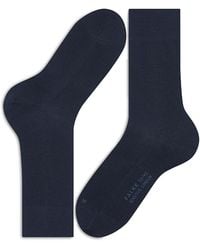 FALKE - Sensitive London Cotton Blend Solid Socks - Lyst