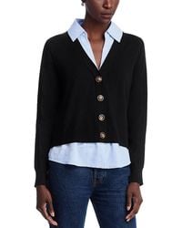 Sioni - Collared Layered Cardigan - Lyst