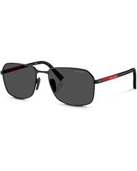 Prada - Aviator Sunglasses, 57Mm - Lyst