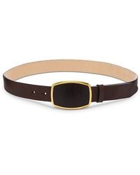 Rag & Bone - Wyatt Inlay Buckle Leather Belt - Lyst