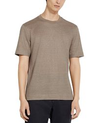 ZEGNA - Oasi Lino Regular Fit Linen Tee - Lyst