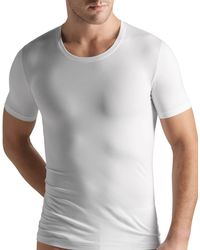 Hanro Mercerized Cotton Crewneck Tee - White