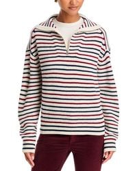 Rag & Bone - Georgie Striped Half Zip Sweater - Lyst
