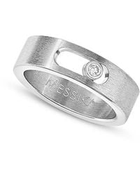 Messika - Diamond Move Titanium Small Ring - Lyst