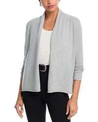 Aqua - 100% Cashmere Open Cardigan Sweater - Lyst