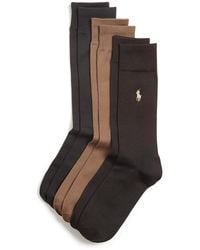 Polo Ralph Lauren - Solid Dress Socks, Pack Of 3 - Lyst