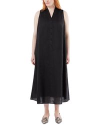 Marina Rinaldi - Linen Alterable Shift Dress - Lyst