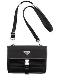 Prada - Re-Nylon And Saffiano Leather Smartphone Case - Lyst