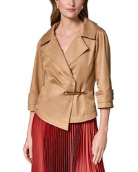 Donna Karan - 3/4 Sleeve Bar Hardware Jacket - Lyst