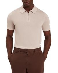 Ted Baker - Givrans Quarter Zip Polo Shirt - Lyst