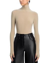 Norma Kamali - Long Sleeve Turtleneck Bodysuit - Lyst