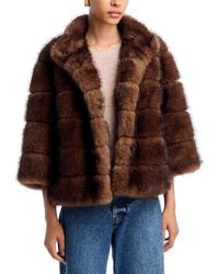 LoveShackFancy - Gelman Faux Fur Jacket - Lyst