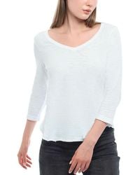 Wilt - 3/4 Sleeve Raw Hem Shirttail Tee - Lyst
