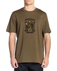 Moncler - Short Sleeve Logo Graphic Tee - Lyst
