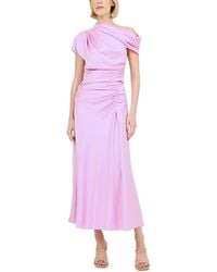 Jonathan Simkhai - Joanna Asymmetric Shoulder Midi Dress - Lyst