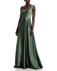 Amsale - One Shoulder Drape Front Gown - Lyst