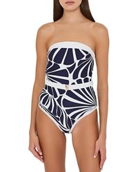 MILLY - Ravello Abstract Kai Print One Piece Swimsuit - Lyst