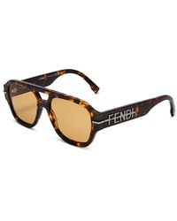 Fendi - Graphy Square Sunglasses, 55Mm - Lyst