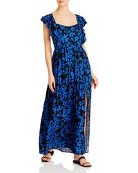 French Connection French Connection Halter Maxi Dress in Navy (Blue) - Lyst