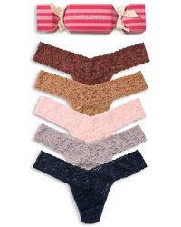 Hanky Panky - Signature Lace Low Rise Thong, Pack Of 5 - Lyst