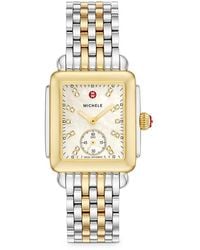 Michele - Deco Mid Watch, 29Mm - Lyst