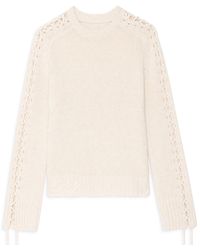 Zadig & Voltaire - Malty Wool & Cashmere Round Neck Sweater - Lyst