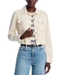 PAIGE - Cropped Pacey Jacket - Lyst