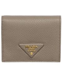 Prada - Small Leather Wallet - Lyst