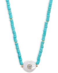 Aqua - Bead Evil Eye Pendant Necklace, 16-19 - Lyst