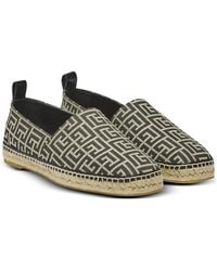 Balmain - Monogram Jacquard Espadrilles - Lyst
