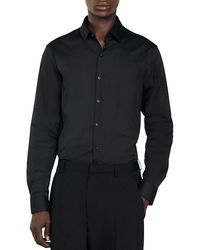 Sandro - Seamless Stretch Button Up Shirt - Lyst
