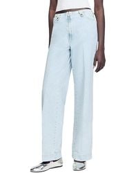 Sandro - Faded Wide Leg Jeans - Lyst