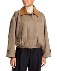 Rohe - Wool Suede Collar Blouson Jacket - Lyst