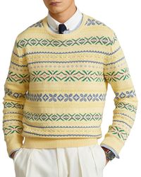 Polo Ralph Lauren Fair Isle Merino Wool Sweater for Men | Lyst