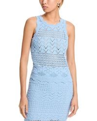 Aqua - Crocheted Tank Top - Lyst