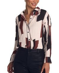 Bella Dahl - Pleated Button Down Shirt - Lyst