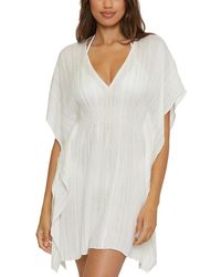 Becca - Radiance Metallic Stripe Tunic Cover Up - Lyst