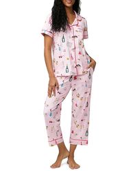 Bedhead - Let's Do Brunch Cropped Pajama Set - Lyst