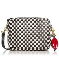 Clare V. - Midi Sac Lips Woven Leather Crossbody Bag - Lyst