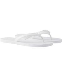 Prada - Brushed Leather Flip-Flops - Lyst