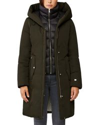 SOIA & KYO Annalise Hooded Down Coat - Multicolour