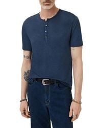 John Varvatos - Biello Slim Fit Short Sleeve Henley Shirt - Lyst