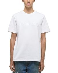 Helmut Lang - Short Sleeve Logo Tee - Lyst