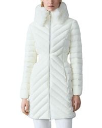Mackage - Shearling Collar Puffer Down Coat - Lyst