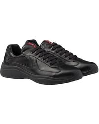 Prada - America's Cup Nappa Leather Sneakers - Lyst